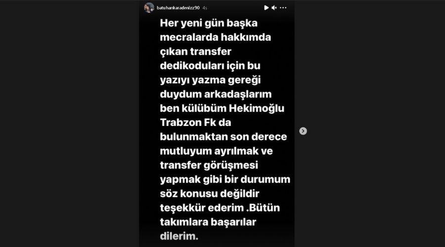 Batuhan Karadeniz Transfer Dedikodular� Hakk�nda Konu�tu
