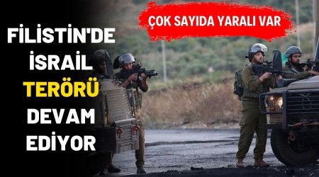 Y�ze yak�n Filistinli yaraland�, �srail ter�r� tam gaz s�r�yor