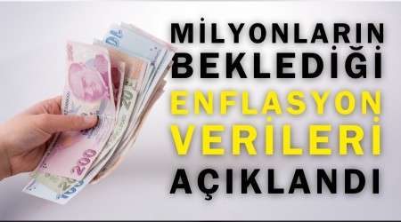 Milyonlar�n bekledi�i enflasyon verileri a��kland�