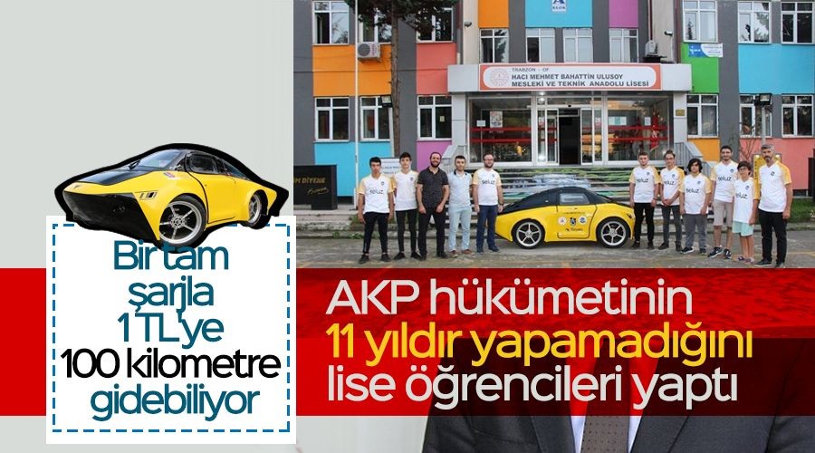 AKP h�k�metinin 11 y�ld�r yapamad���n� lise ��rencileri yapt�