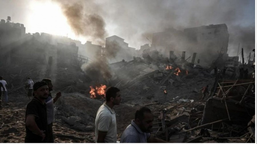 Filistin Sa�l�k Bakanl���, �srail'in Gazze'nin g�neyinde T�rk hastanesini vurdu�unu a��klad�