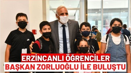 Erzincanl� ��renciler Ba�kan Zorluo�lu ile bulu�tu
