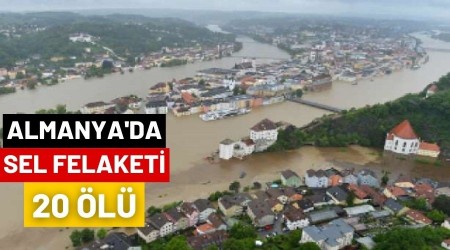 Almanya'da sel: 20 �l�