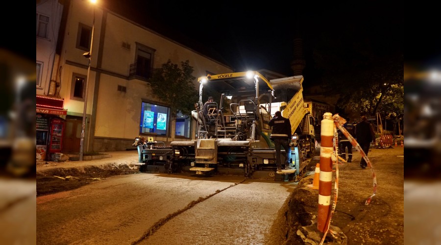 KENT MERKEZ�NDEK� ALTYAPI �ALI�MALARINDA SONA GEL�ND�