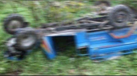 Ordu'da f�nd�k y�kl� tar�m arac� devrildi! 4 yaral�