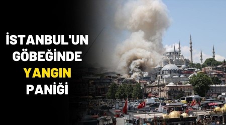 Tahtakale'de yang�n pani�i, oyuncak deposu alev ald�