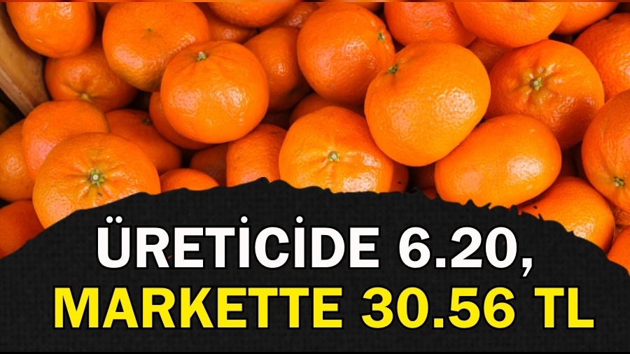 Üreticide 6.20, markette 30.56 TL
