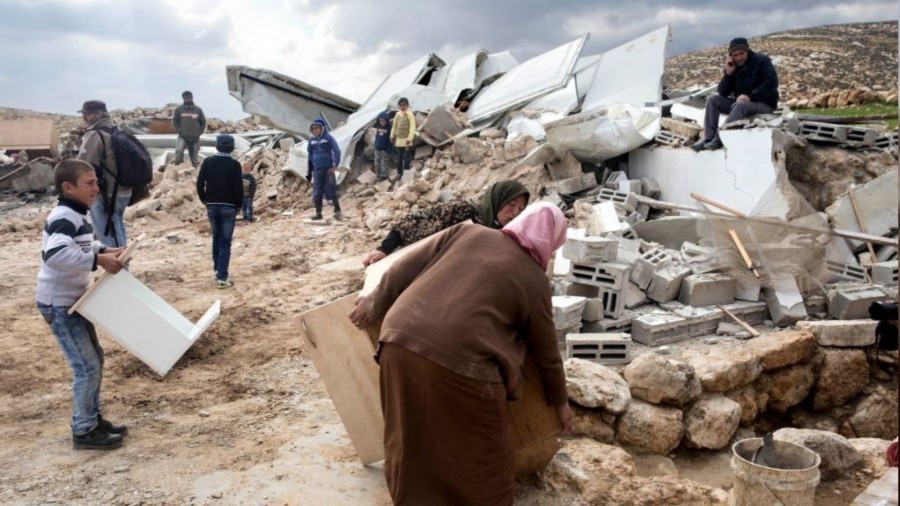 �srail, Filistinlilerin ya�ad��� k�y� 222'nci kez y�kt�