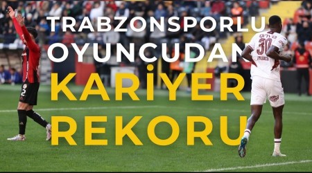 Trabzonsporlu Oyuncudan Kariyer Rekoru