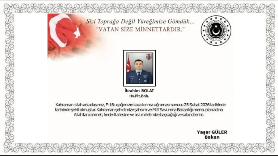 Balıkesir'de F-16 savaş uçağı düştü! Bir pilotumuz şehit oldu