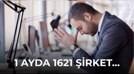 1 ayda 1621 �irket kapand�