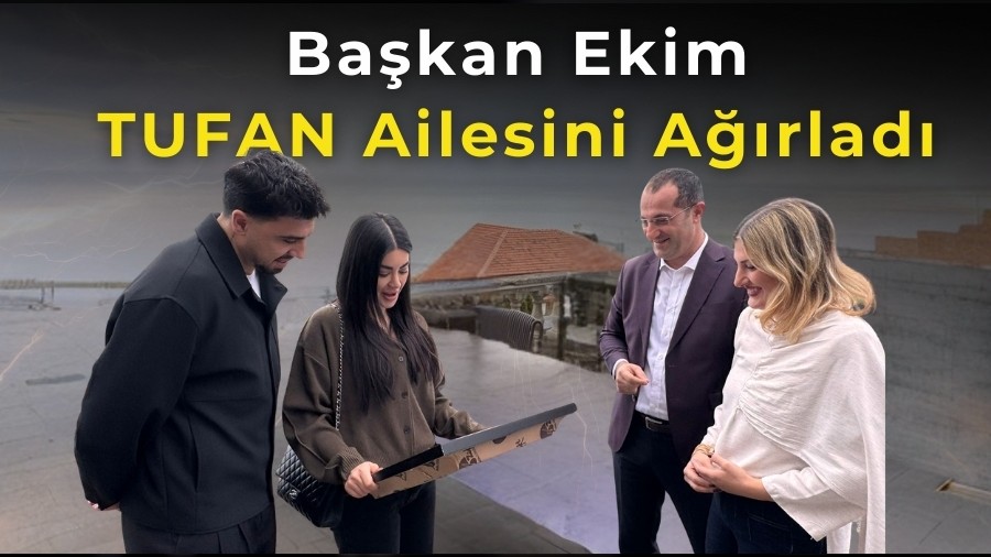 Ba�kan Ekim, Ozan Tufan ve E�i Rojin Tufan�� A��rlad�