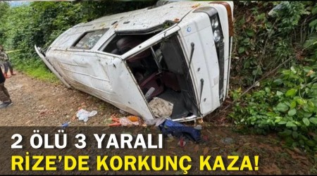 Rize�de Korkun� Kaza! 2 �l� 3 Yaral�