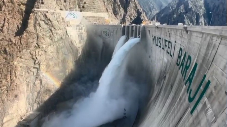 Artvin Yusufeli Barajında testler tamamlandı
