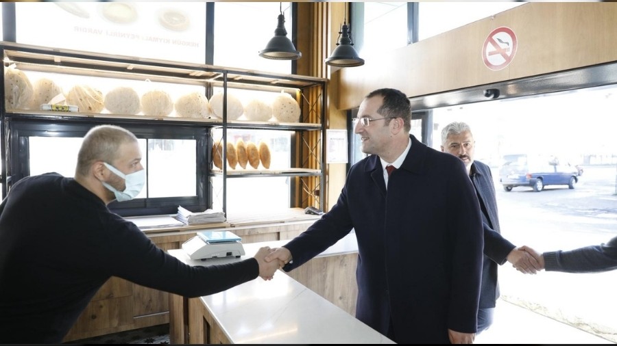 Ba�kan Ekim Esnafla Bir Araya Geldi