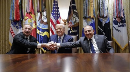 Azerbaycan ve Ermenistan aras�nda Trump rotas�