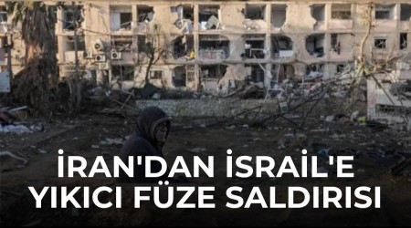 �ran'dan �srail'e y�k�c� f�ze sald�r�s�