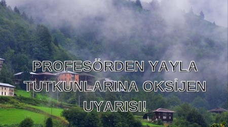 Profes�rden Yayla Tutkunlar�na Oksijen Uyar�s�