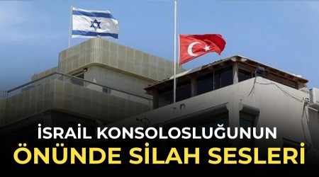 �srail konsoloslu�unun �n�nde silah sesleri